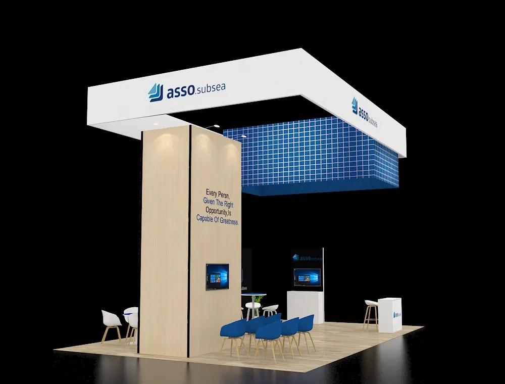 20x30 trade show booth rental design